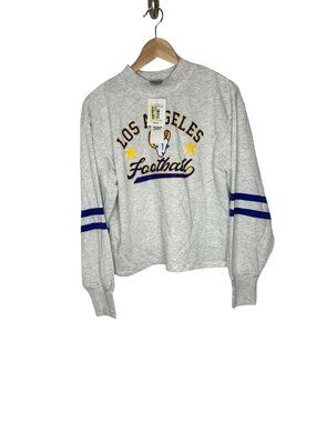 NWT Women's Small Los Angeles Rams Long Sleeve Cropped Sweatshirt, MSRP $44.99